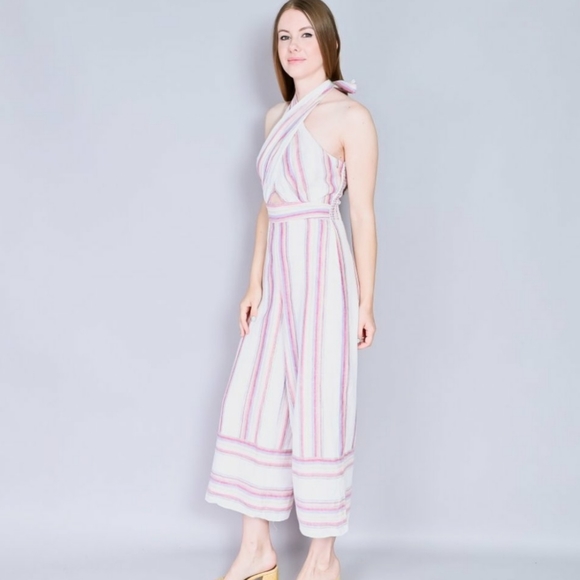 Amanda Uprichard Christie Striped Jumpsuit - Picture 3 of 14